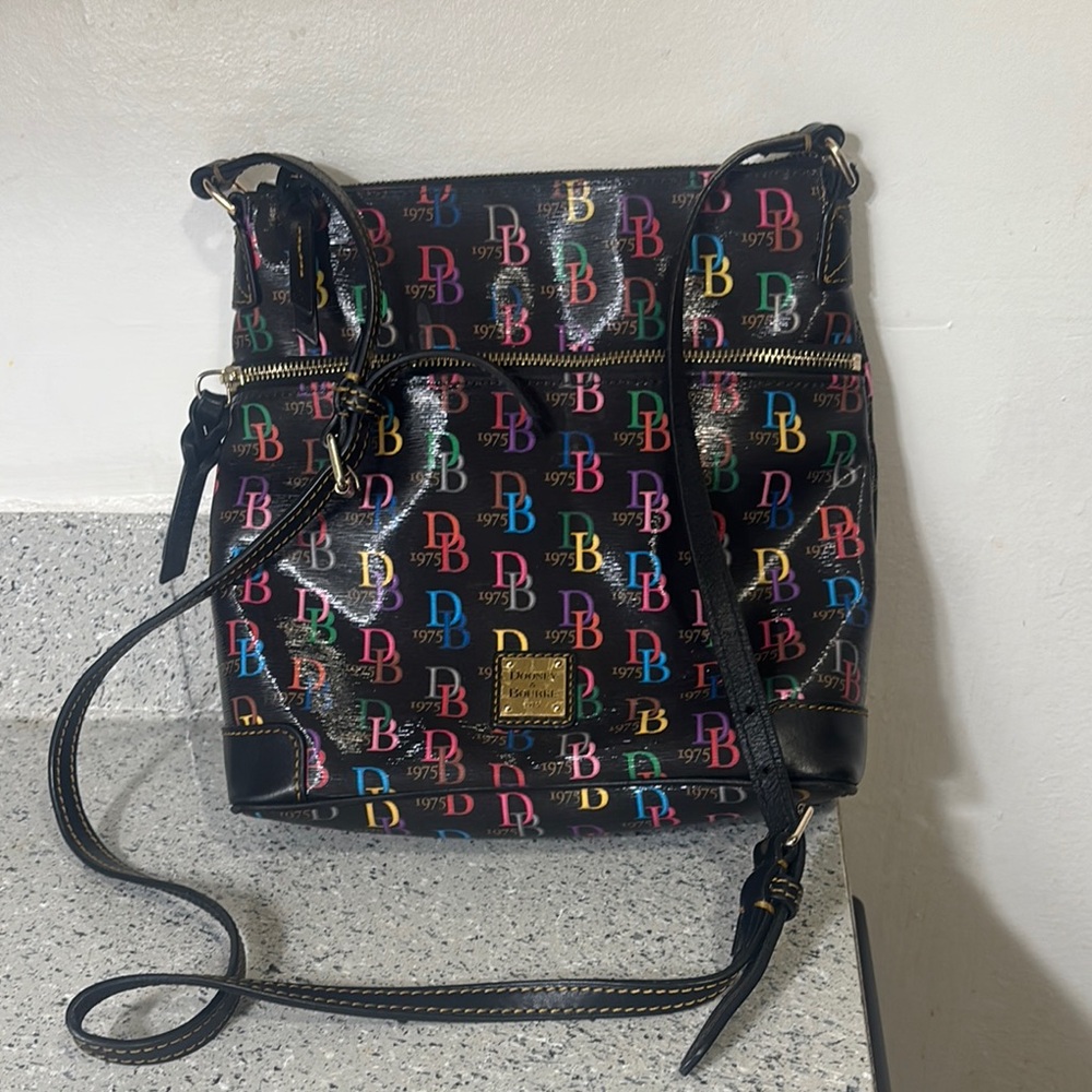 Dooney & Bourke Black Crossbody Bag with Gold Hardware - Picture 6 of 11